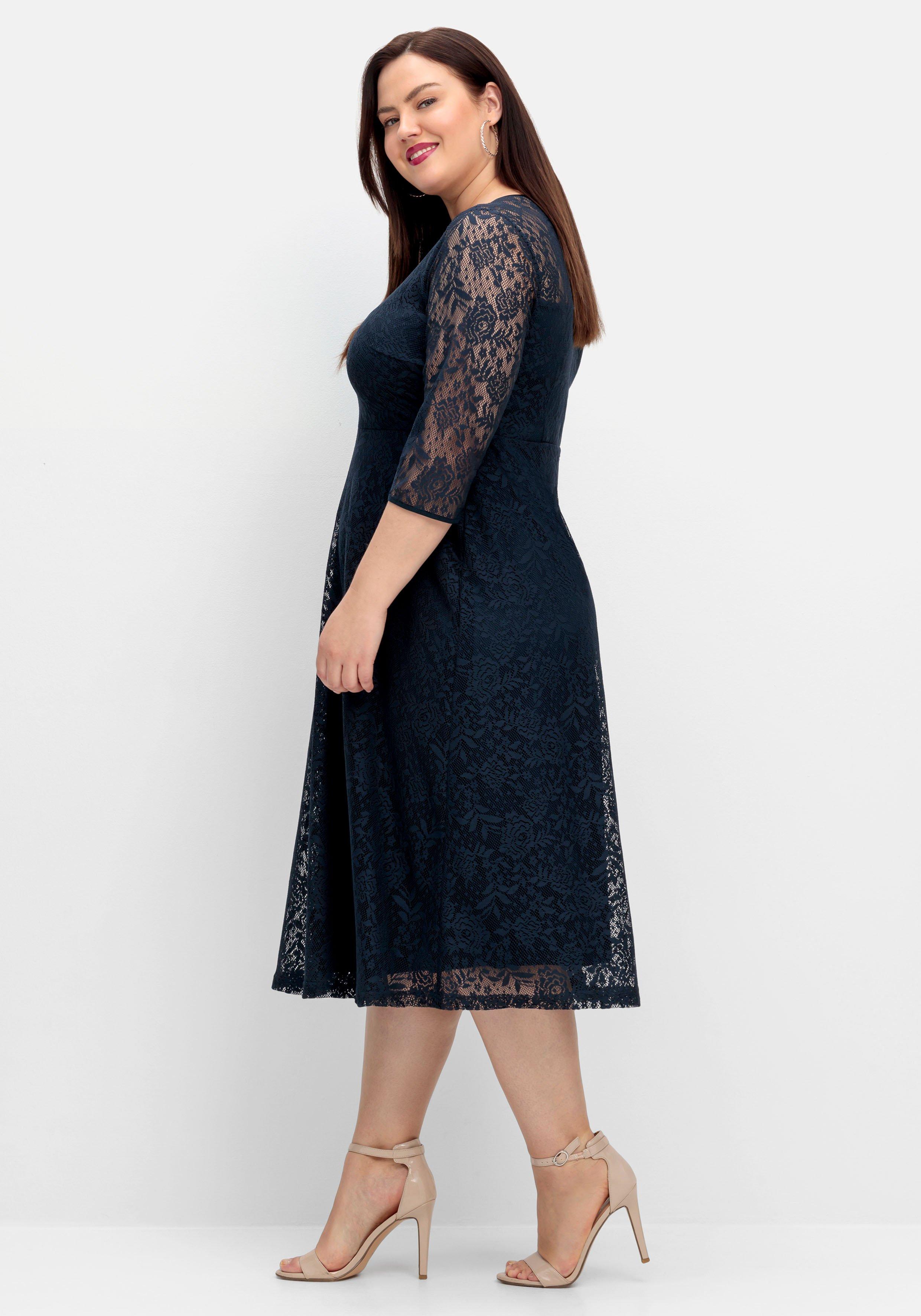 Cocktailkleid aus floraler Spitze