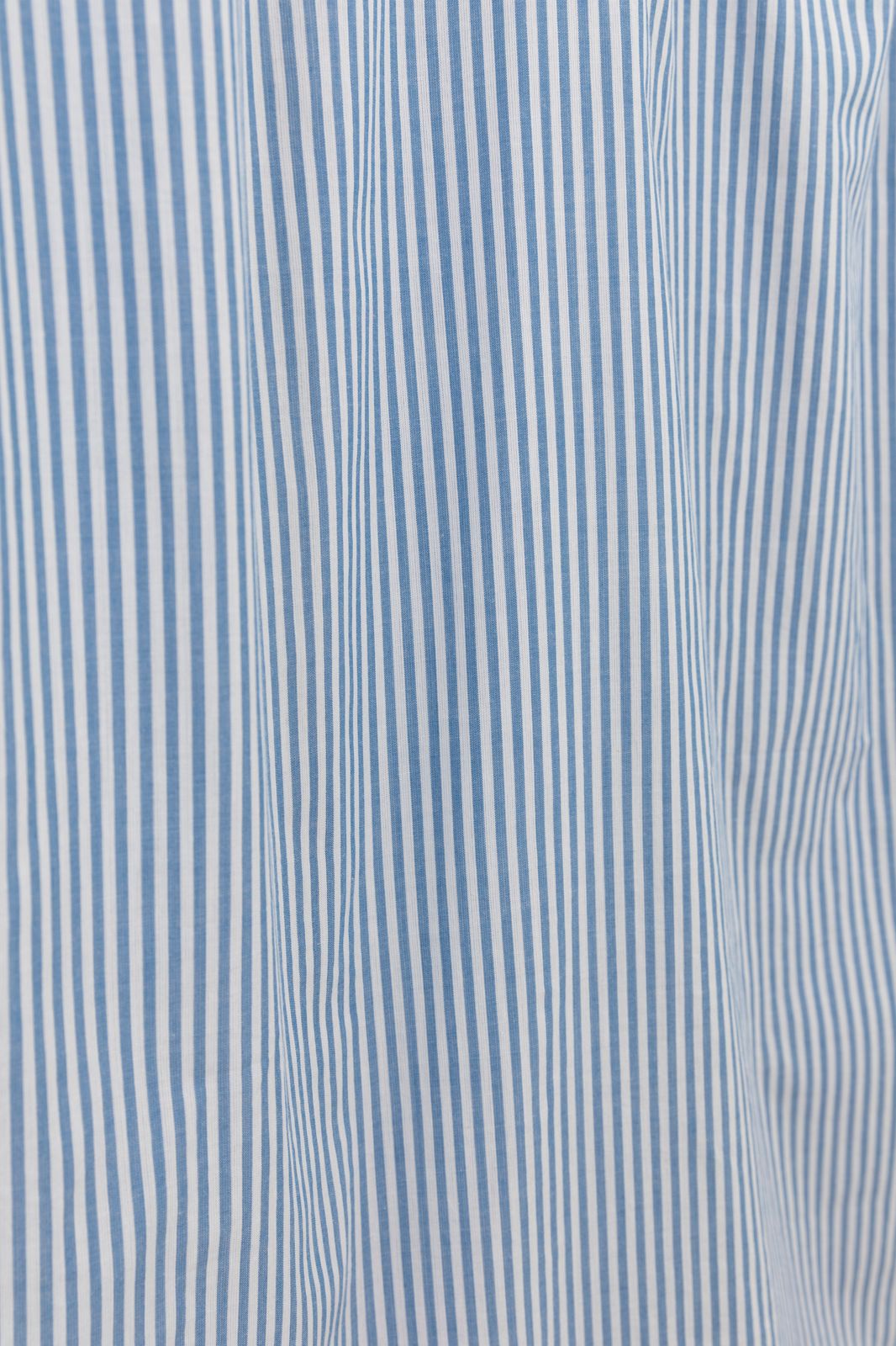 Blauw met wit gestreepte shirt dress