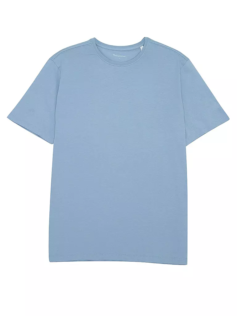 KNOWLEDGE COTTON APPAREL T-Shirt ALDER hellblau