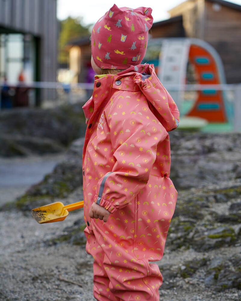 Babyregndress Dugg stokkrose - Kattnakken - Rumpetroll