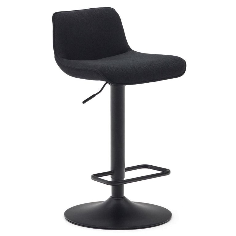 Kave Home Zenda verstelbare barkruk 82/103 zwart