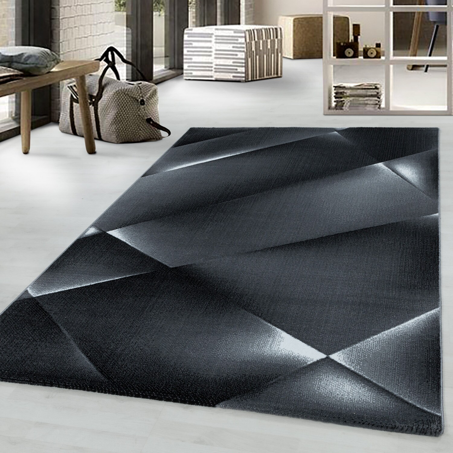 Designer Kurzflor Teppich Modern, Abstrakt Gemustert, Rechteckig, Pflegeleicht