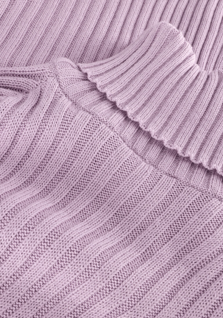 Y.A.S. lila y.a.s. midi jurk yasmavi knit midi rollneck dress