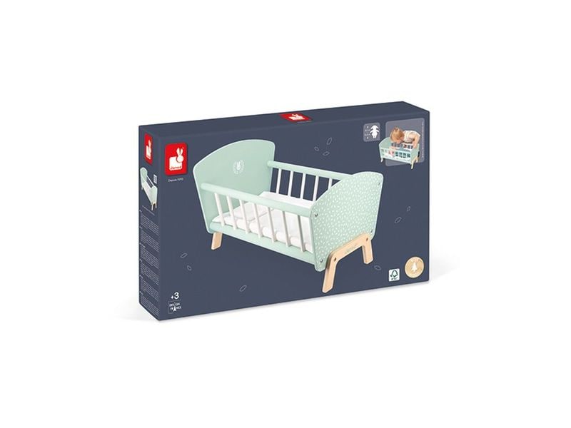 Janod Puppenmöbel Zen Bett Zen Puppen Bett für Kinder
