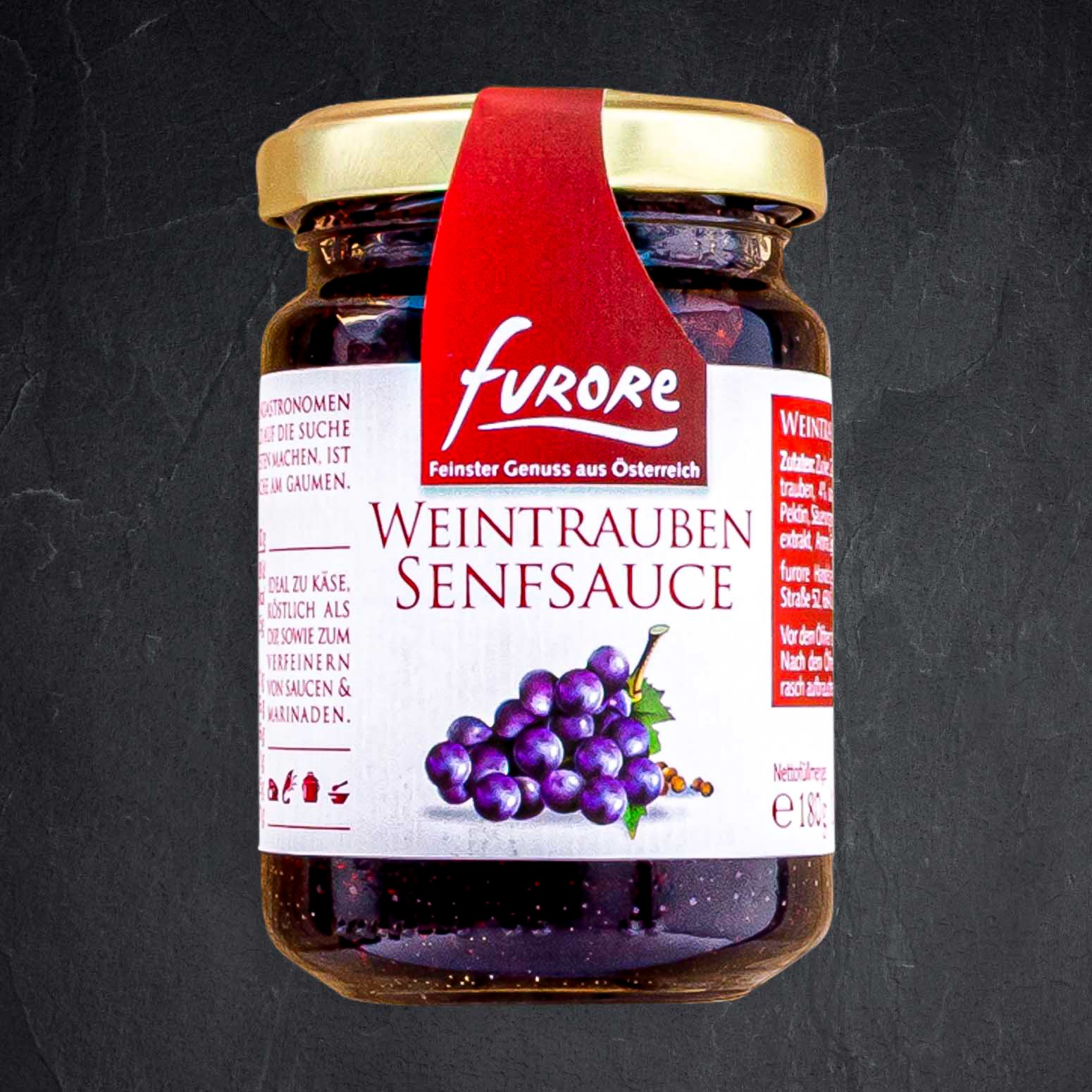 Senf Sauce Weintraube