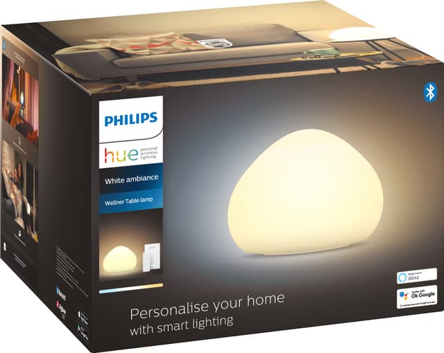 Philips Hue Wellner bordlampe (hvid)
