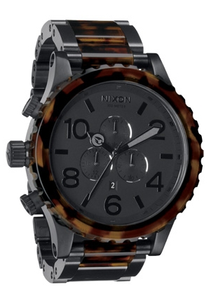 Nixon The 51-30 Chrono Matte Black / Dark Tortoise A083061