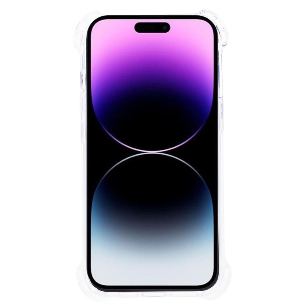 iPhone 14 Pro Max Gummi Case Hülle mit Air Cushion Fallschutz - Transparent