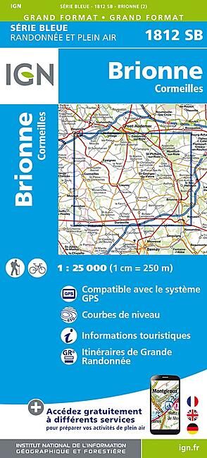 IGN - 1812 SB BRIONNE CORMEILLES 1 25 000