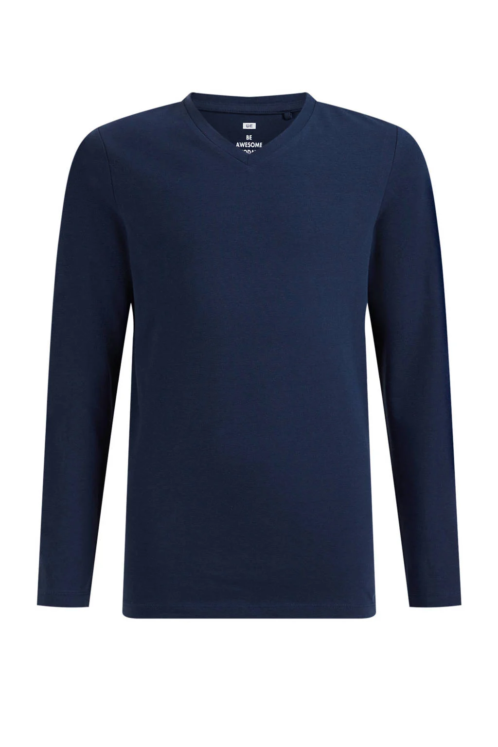 WE Fashion basic longsleeve donkerblauw