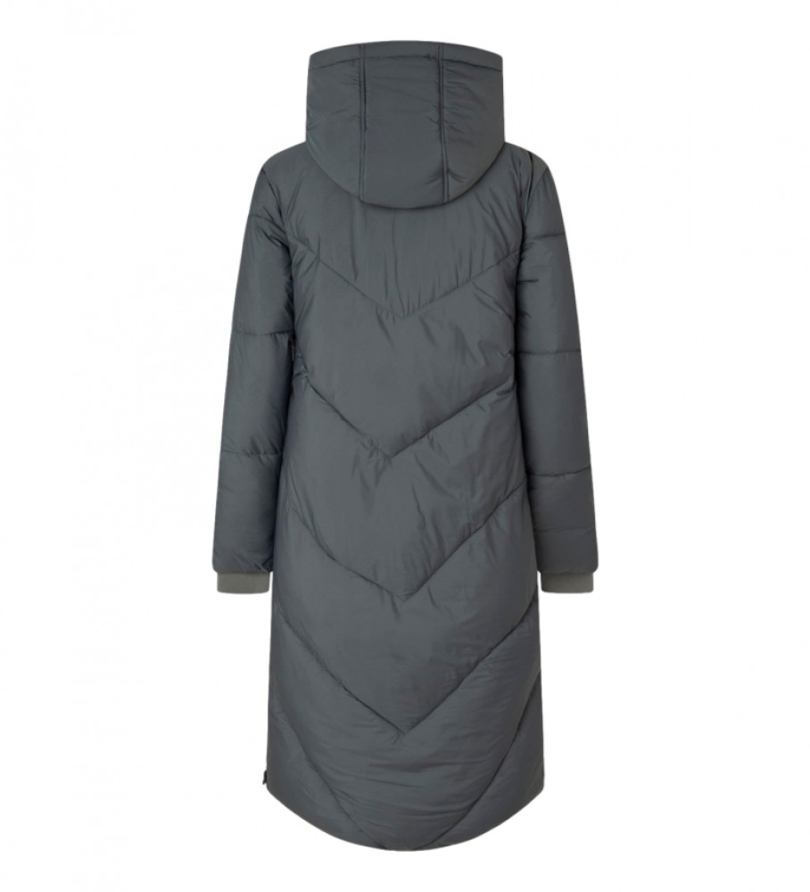 Jaqueta acolchoada de plumas Pepe Jeans Mia, cinza