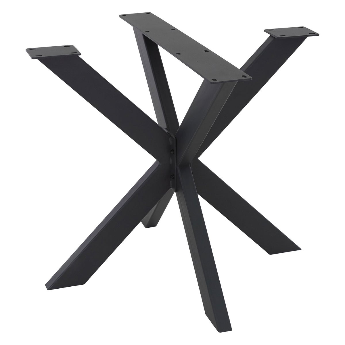 ML-Design Spider Tafelframe 85x71x85 cm, Zwart, Kruisframe X-Design Tafelpoten Meubelpoten, Robuuste Stalen Tafelsleden, Metalen Tafelpoten, DIY Eettafel, Industrieel Ontwerp, Eenvoudige Montage