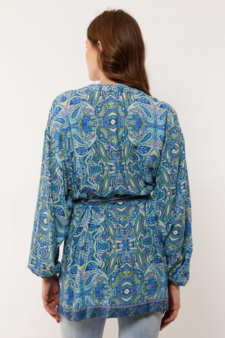 G-maxx - Coco Kimono - Korenblauw/Mixed
