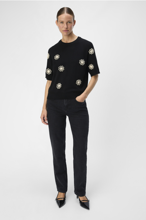 Object zwarte dames trui
