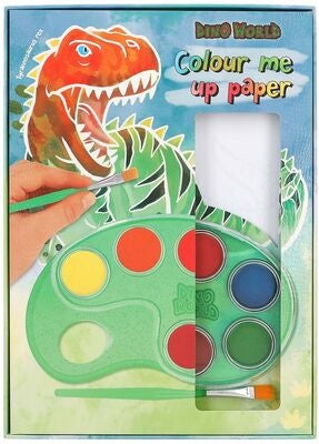 Dino World Fargeleggingssett Colour Me Up Paper