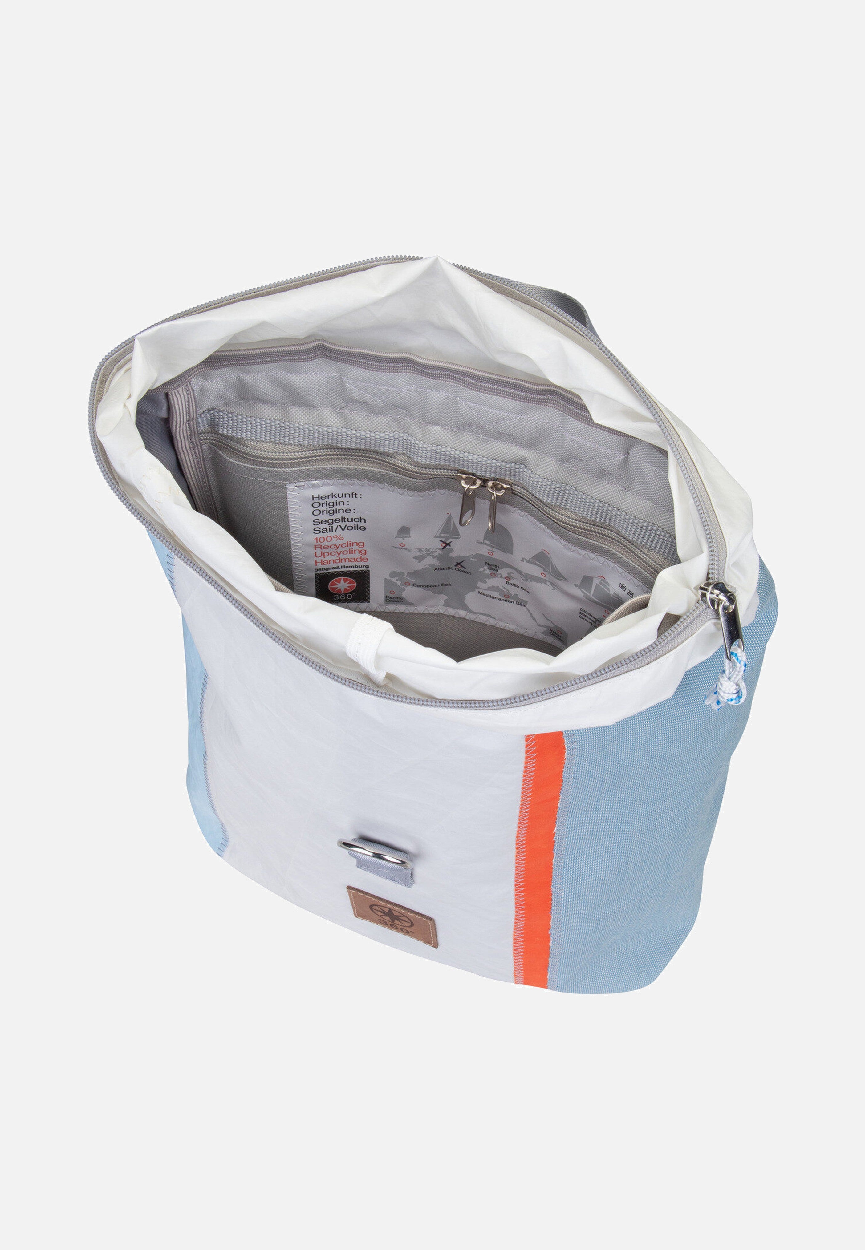Möwe Weel-Weiß/Hellblau/Orange/Gelb - Rucksack