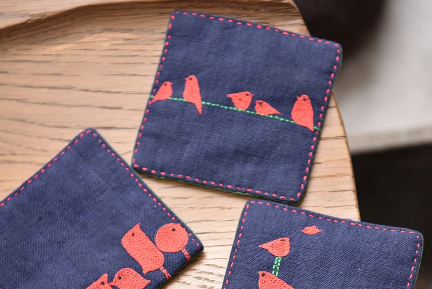 Embroidery Kingdom - Vogelbuidel DIY borduurset / borduurring / set (verschillende ontwerpen)