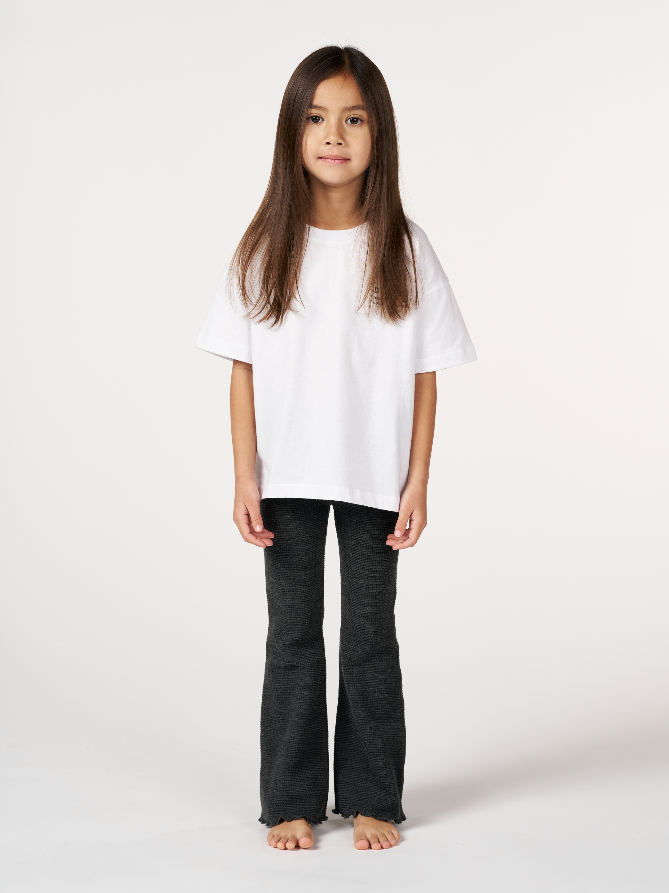Broek met wafelpatroon in merinowol voor kinderen