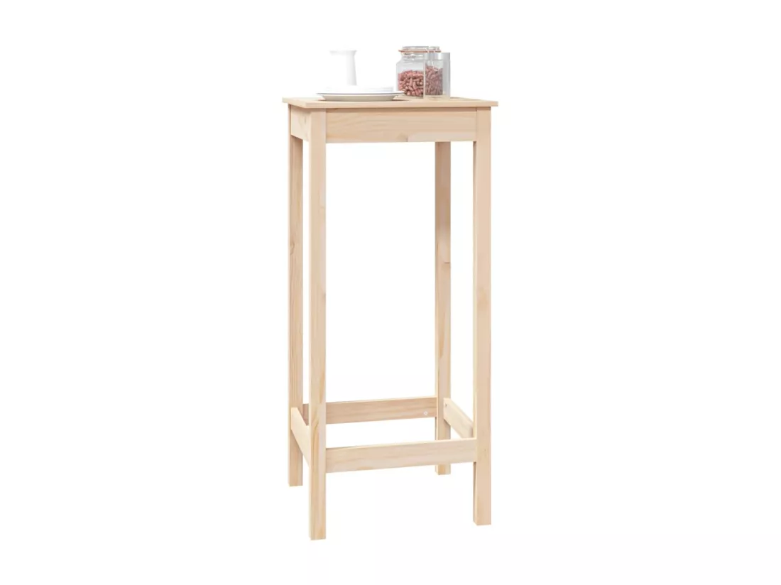 Table de bar 50x50x110 cm bois massif de pin