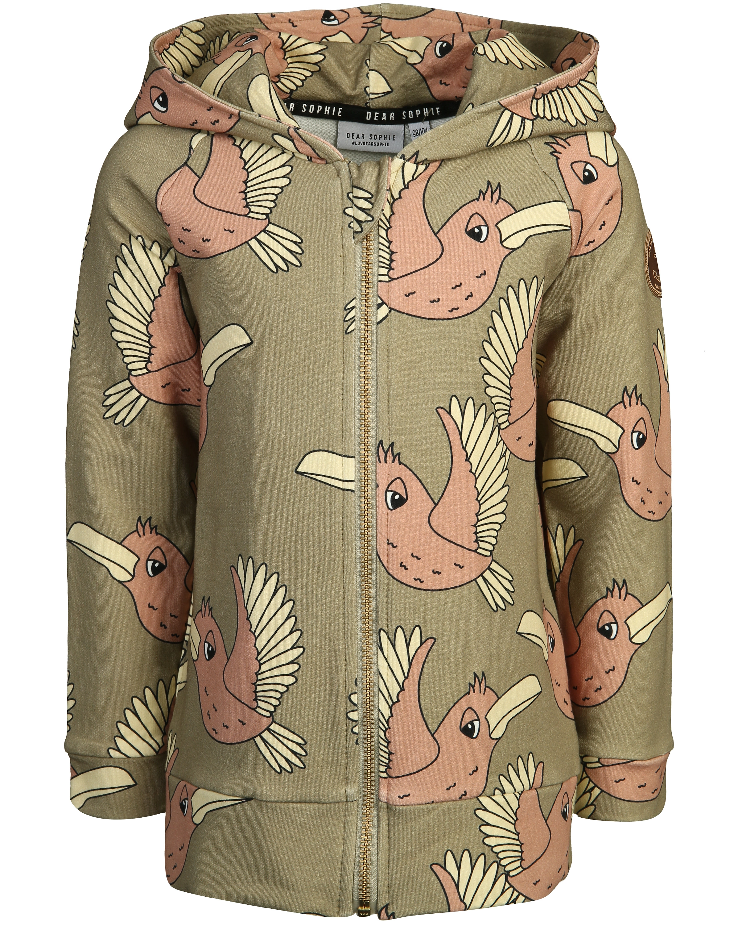 Kapuzen-Sweatjacke BIRDIE in khaki