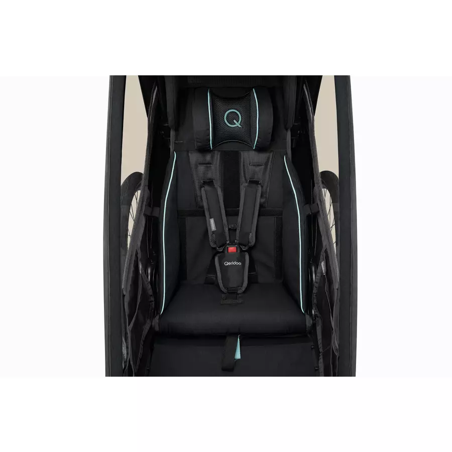 Qeridoo® Kinderfahrradanhänger Kidgoo1 Sport Arctic Blue 2022