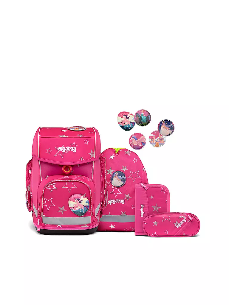 ERGOBAG Schultaschen Set Cubo 5tlg SternzauBär pink