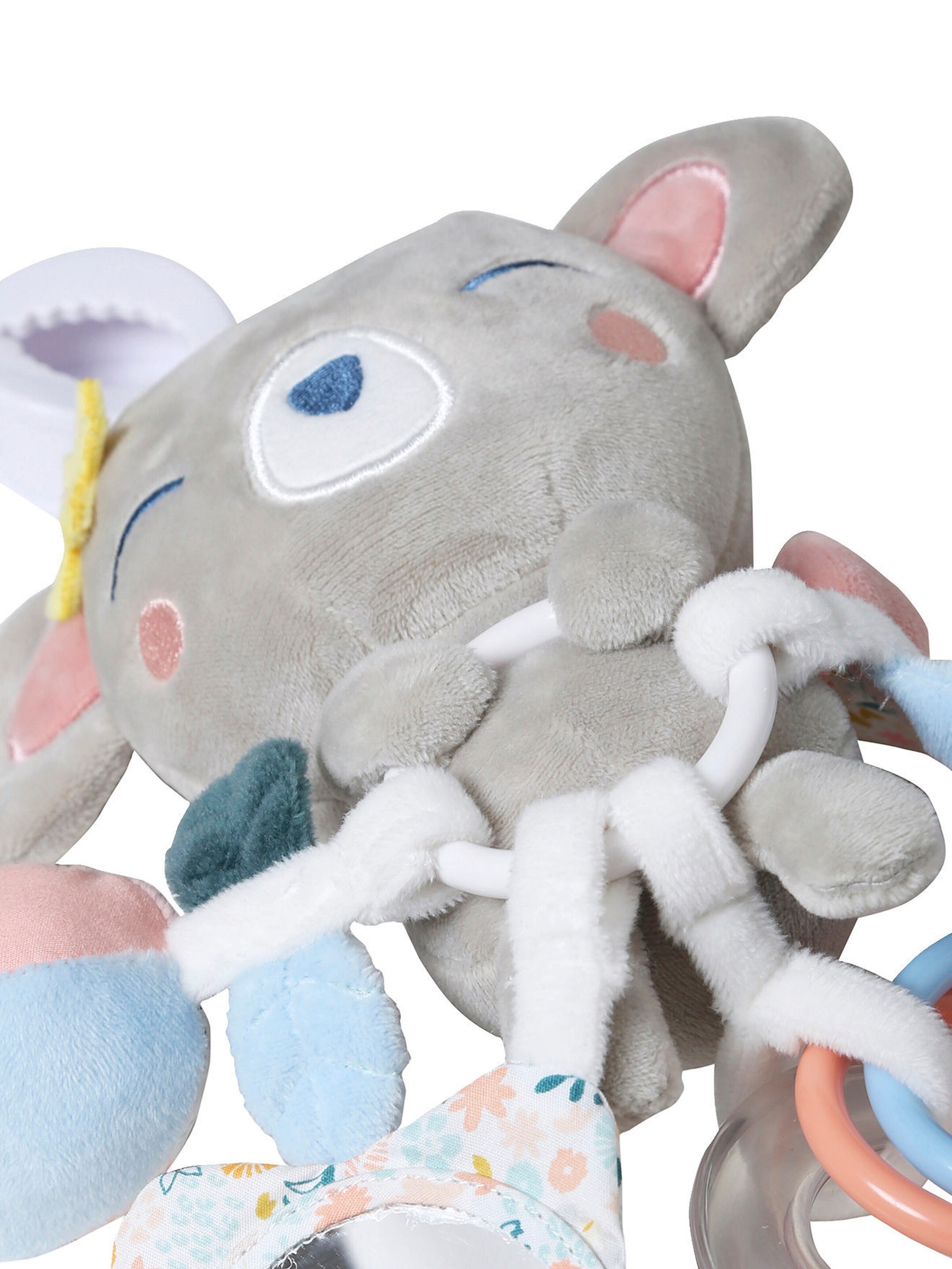 Vertbaudet Baby Lernspielzeug KOALA mit Clip rosa/koala