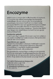 Springfield Encozyme NADH Capsules 5 mg 30VCP