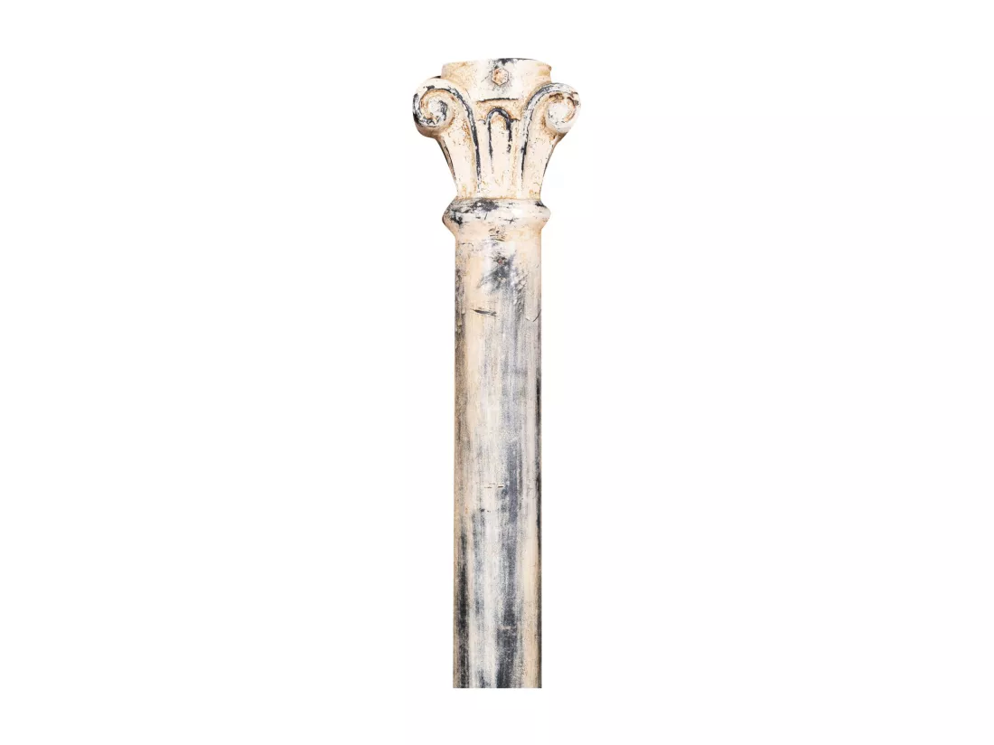 BISCOTTINI Colonne - Colonne en Fonte Finition Antique - Décorative - Jardin - Extérieur - Sculpture -Décoration de Jardin - 30x30x250cm