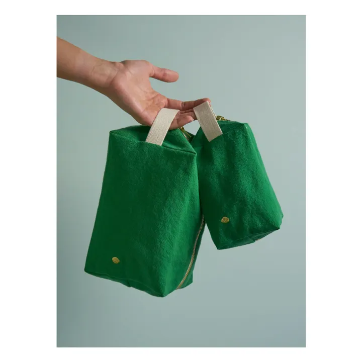 La cerise sur le gâteau Trousse de toilette Cube Iona | Vert