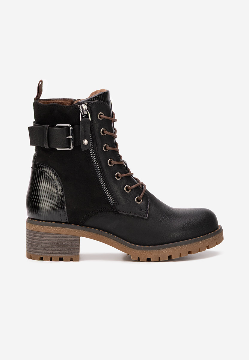 Bottines à talon noires Jameia
