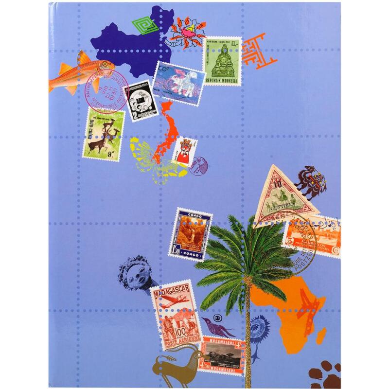Album de timbres Globe-Trotter 16 pages noires - 22,5x30,5 cm - Visuels assortis