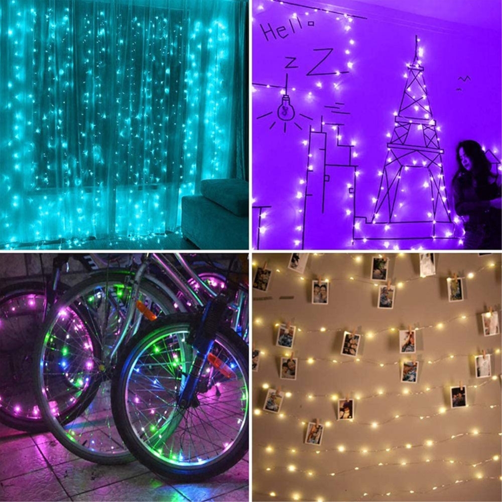 (10m) 100 LED's Bluetooth USB Lichterkette Soundgesteuerte RGB Beleuchtung mit App Steuerung (iOS/Android) IP65 - Bunt