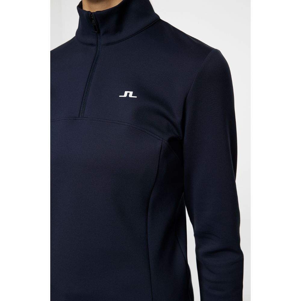 Lorelei Quarter Zip Midlayer Dame Navy