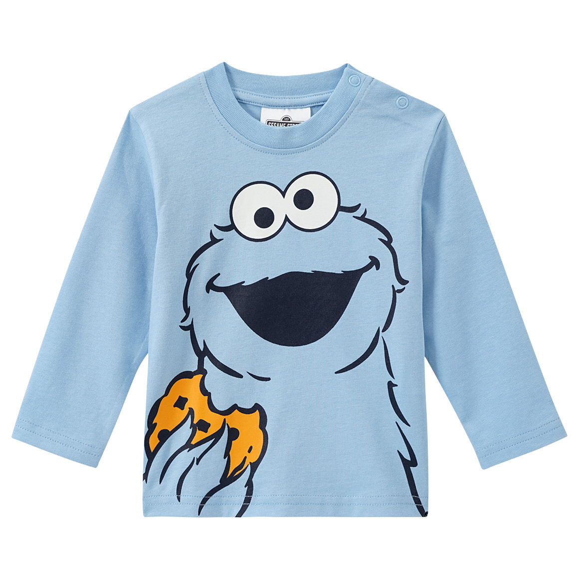 Topomini Sesamstraße Langarmshirt mit Print hellblau