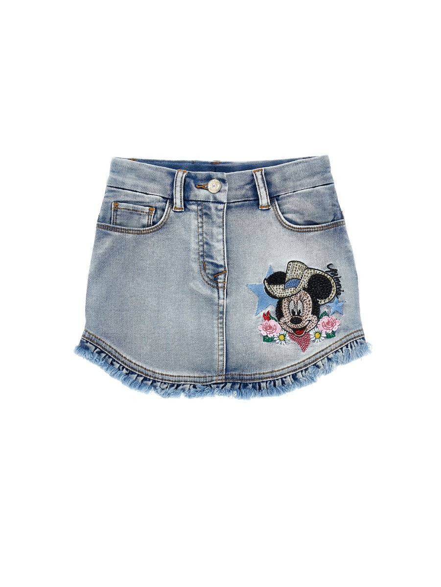 Monnalisa Minnie Denim Skirt
