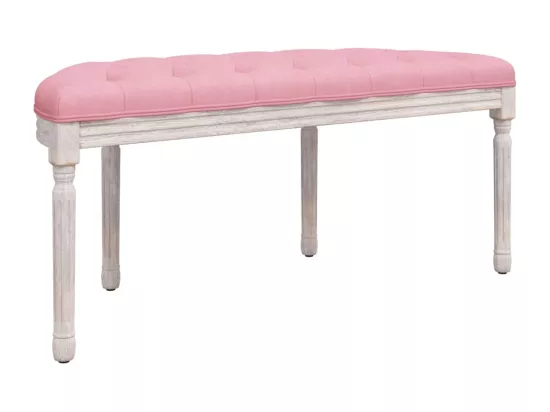 Banc Rose 110,5x45x49 cm Velours