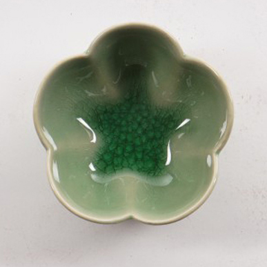 Schale 'Seerose', grün, Ø 8 cm, H 4 cm von fischer's lagerhaus