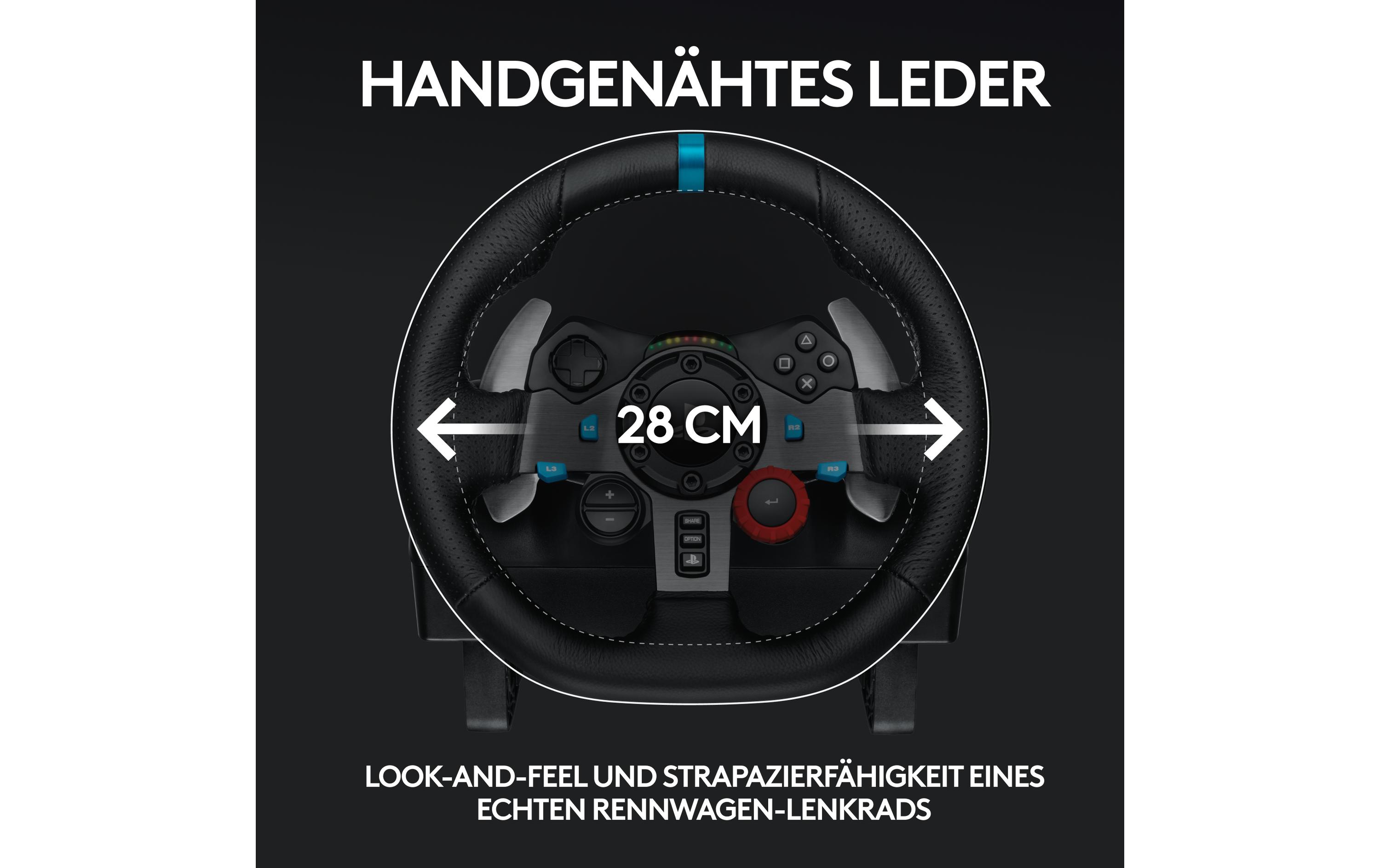 Lenkrad G29 Driving Force PS5 / PS4 / PS3 / PC<br>Rennlenkrad und Pedale für PS5, PS4, PS3 und PC