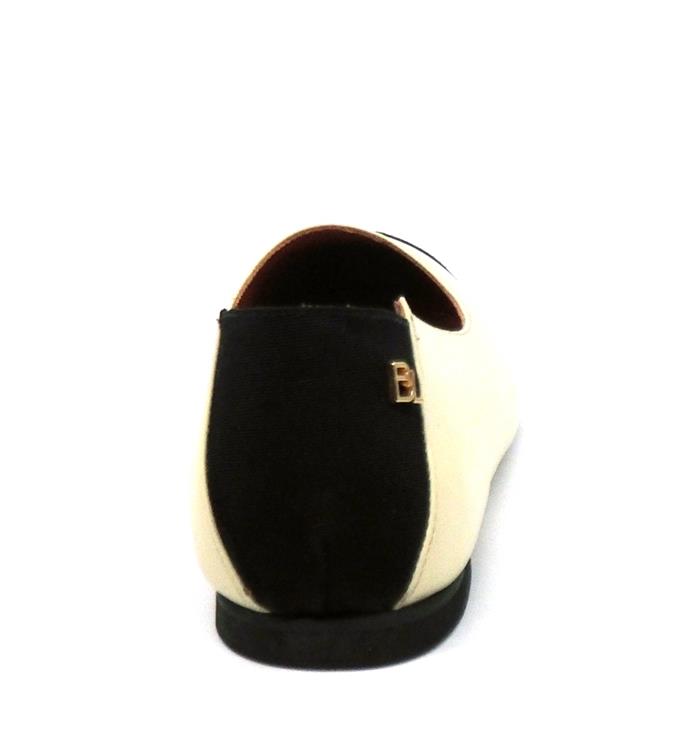 Babouche BECCA-78 BLACK/LIGHT BEIGE 235