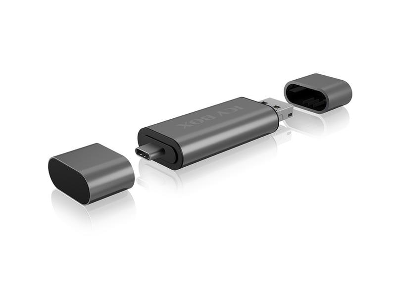 ICY BOX Card Reader Extern IB-CR201-C3 Externer Kartenleser mit Multi-USB Anschluss