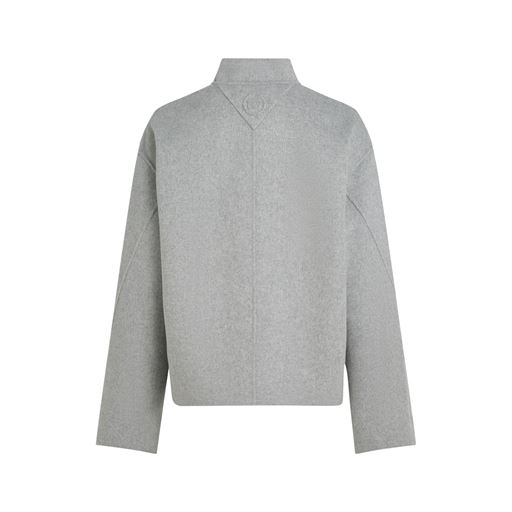 Tommy Hilfiger Wool Bomber Jakke, Light Grey Heather, 42