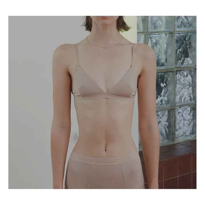 Baserange Soutien-Gorge Mississippi Bamboo | Beige Nude