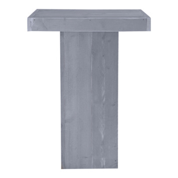 Statafel Olburg grijs steigerhout 82 x 82 cm