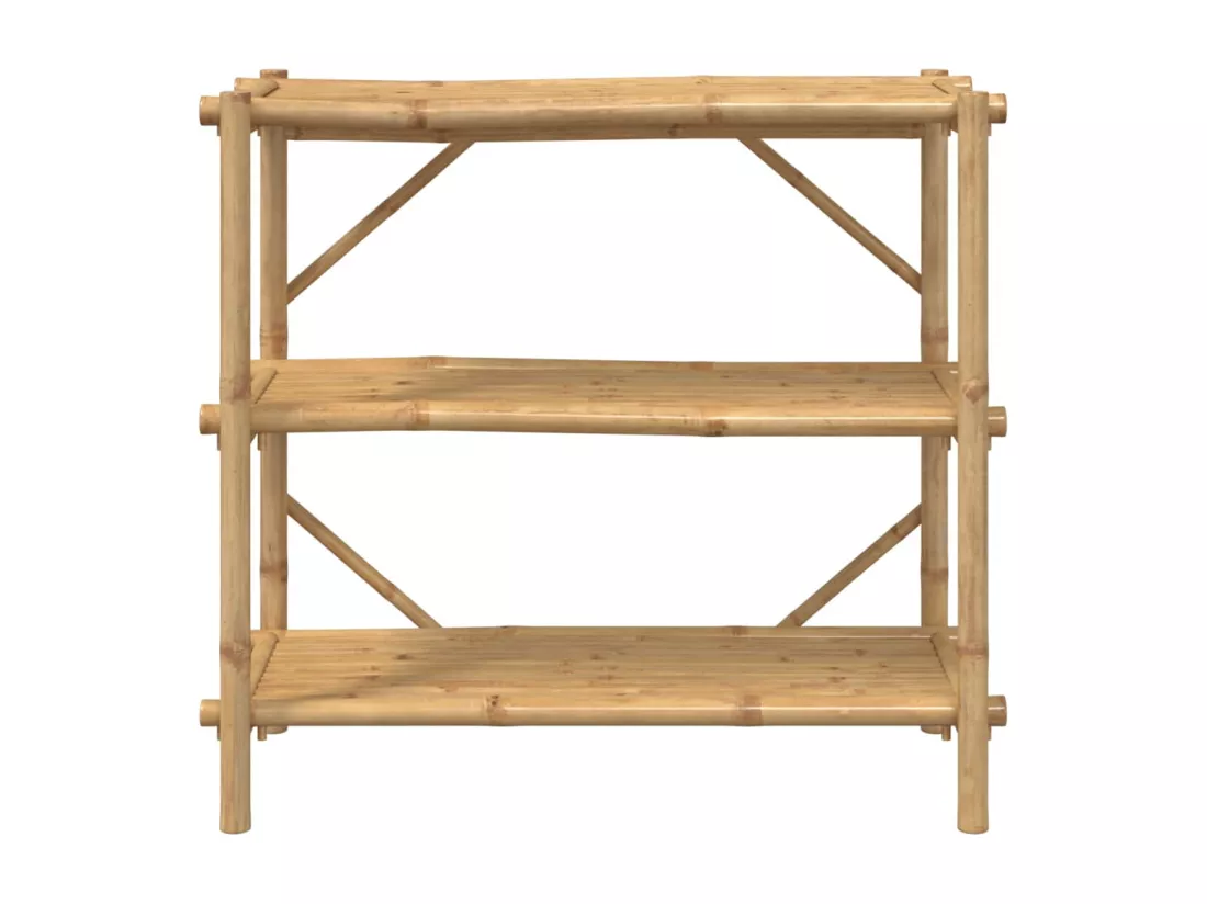 Étagère à 3 niveaux 100x40x90 cm bambou