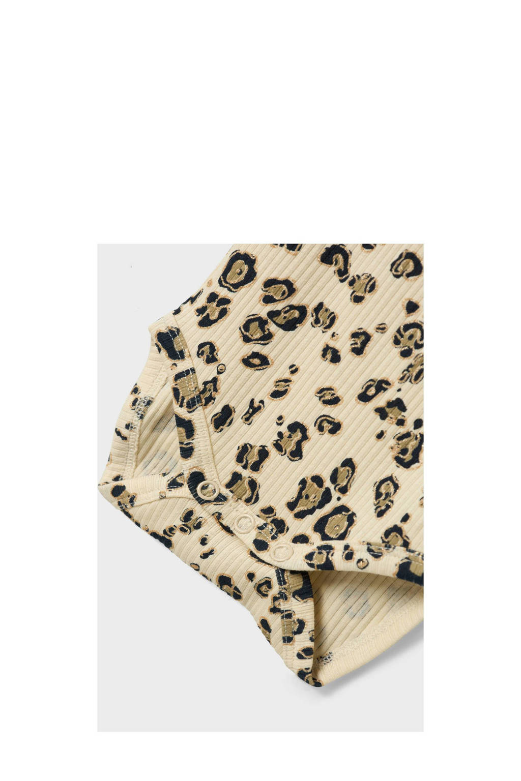 NAME IT romper NBFSOLVEG ecru/lichttbruin/zwart