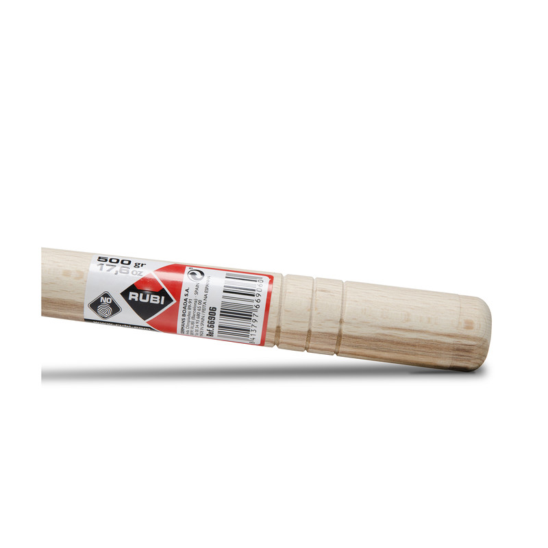 Rubi rubber hamer 500g rond wit