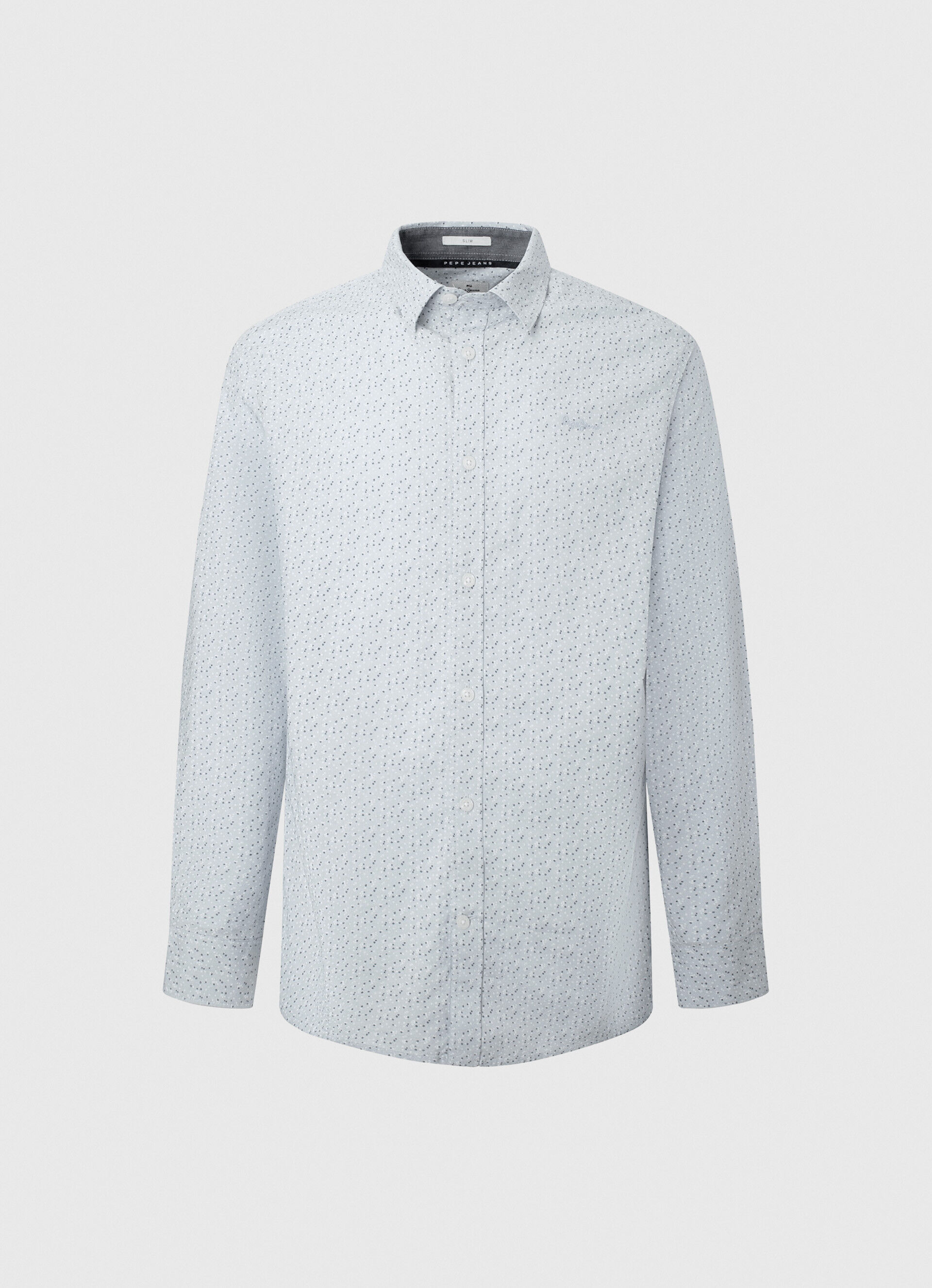 Camisa Lovejoy Floral Popeline - azul claro