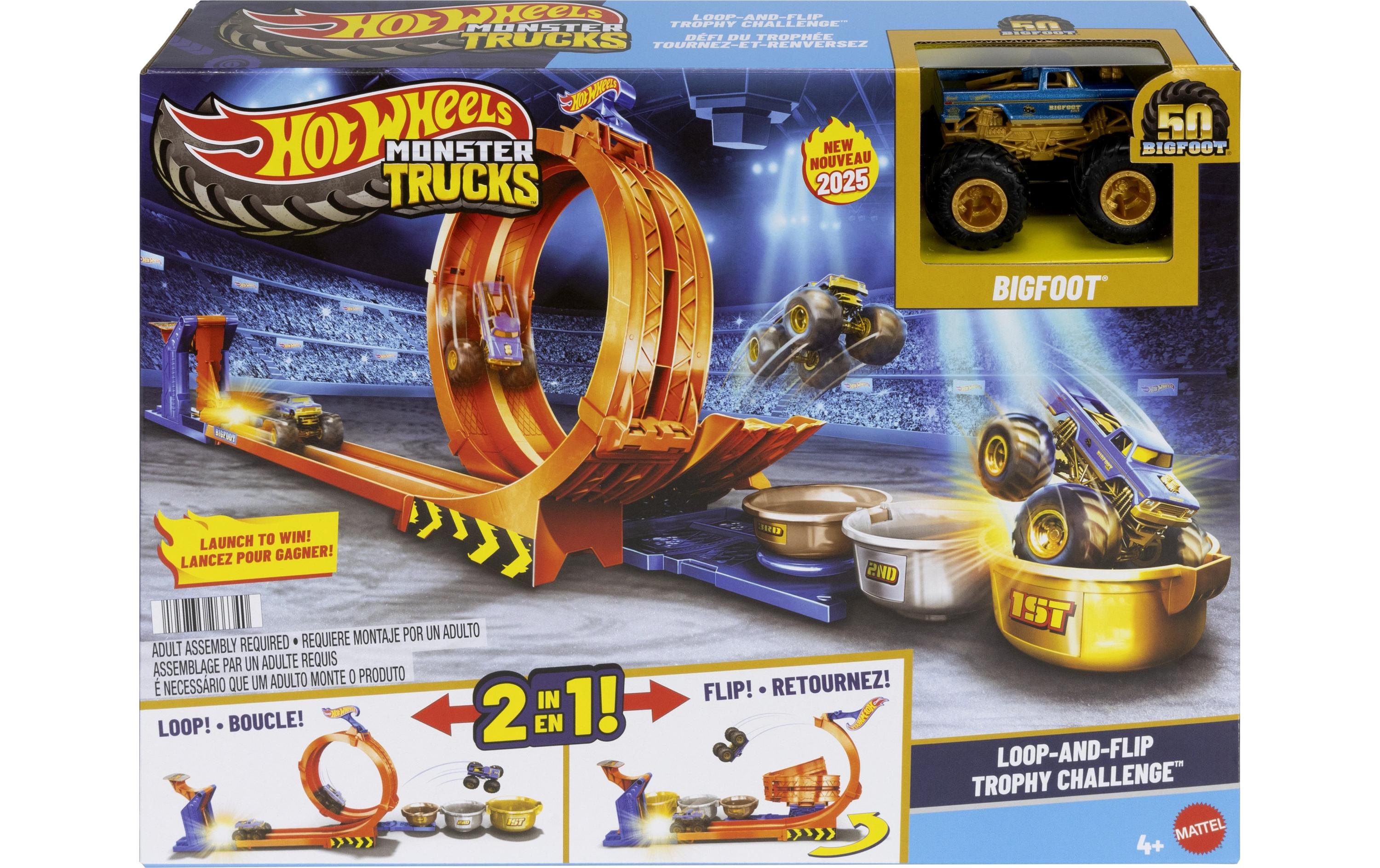 Monster Trucks Hot Wheels 2-in-1 LoopSpielzeugfahrzeug