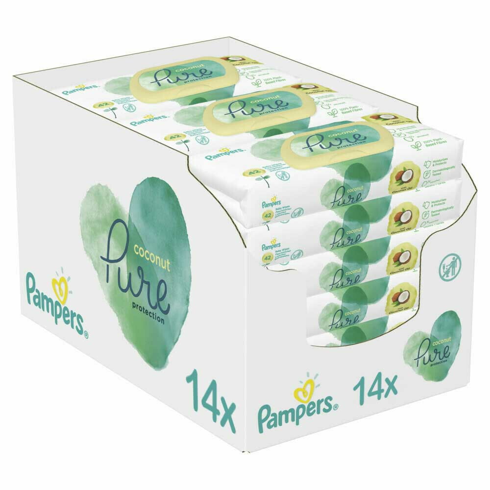 Pampers Billendoekjes Harmonie Coconut 14x44 = 616 doekjes